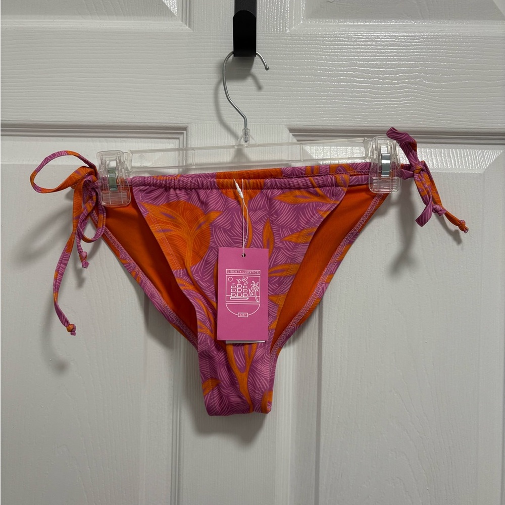 Liberty & Justice Grotto Pink String Bikini Bottoms